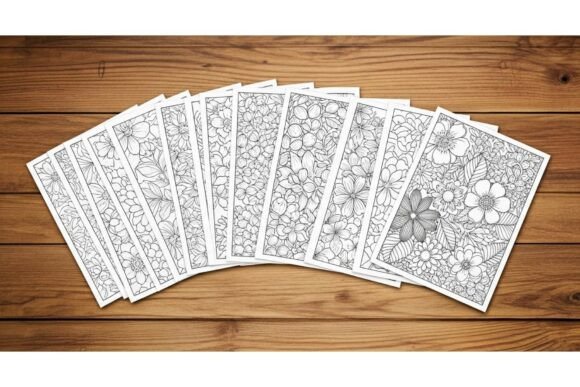 Floral Coloring Pages Bundle: Graphics & Coloring Pages Amp