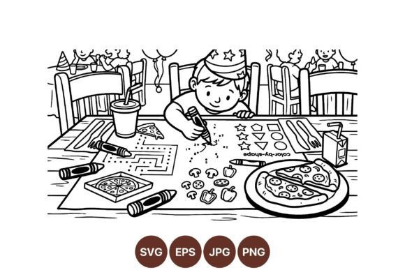 Kids Party Activity SVG Design