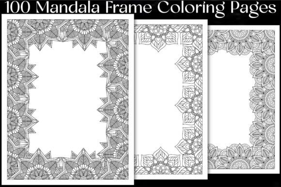 Mandala Frame Coloring Pages Graphics & Coloring Pages Amp