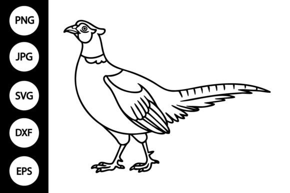 Pheasant Outline SVG: Crafts & Graphics Asset Review