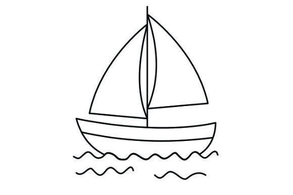 Ship for Coloring Book: Graphics & Illustrations